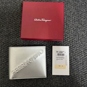Salvatore Ferragamo Silver Key & Card Holder